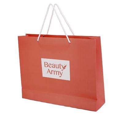 Bunte Recyclingpapier-Tasche CMYK Pantone Breiten-25mm für Geschenk
