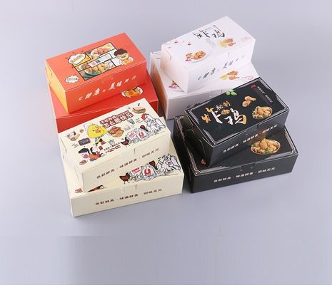 Antiöl BOPP versiegelbarer Fried Chicken Box Varnishing Elfenbein Borad