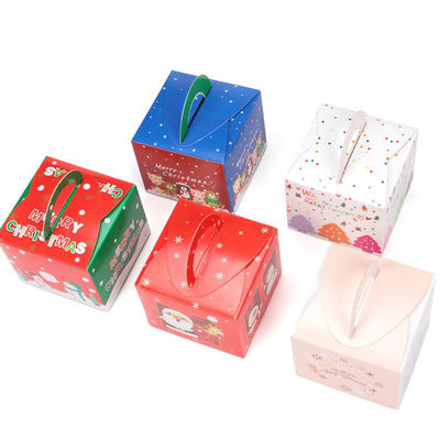 Weihnachtskuchen, der kundenspezifische Verpacken- der Lebensmittelkästen mit Fenster lackiert