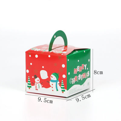 Weihnachtskuchen, der kundenspezifische Verpacken- der Lebensmittelkästen mit Fenster lackiert