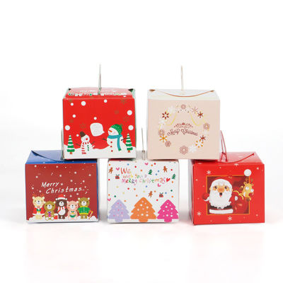 Weihnachtskuchen, der kundenspezifische Verpacken- der Lebensmittelkästen mit Fenster lackiert