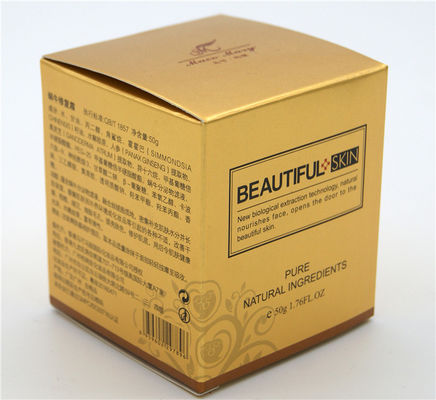 Wegwerfverpacken der goldfarbe325g Art Paper Box Cosmetic Gift