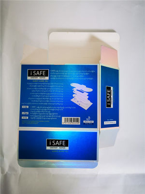 Soem CMYK, das kosmetische Verpackensilberne Karte der kasten-350gsm druckt