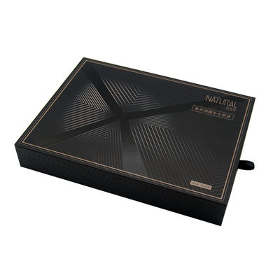 Personifizierte schwarze weiße kosmetische Fach-Geschenkboxen mit EVA Tray