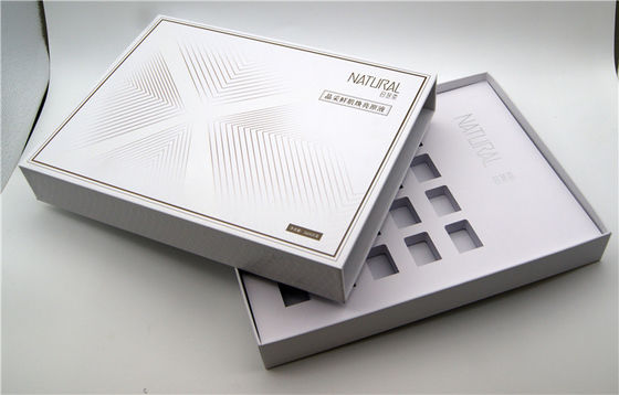 Personifizierte schwarze weiße kosmetische Fach-Geschenkboxen mit EVA Tray