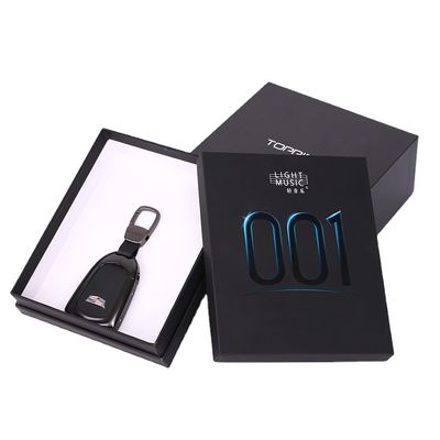 Vorzügliches Rechteck-Luxusschwarzes Matte Men Gift Boxes Lid und Basis