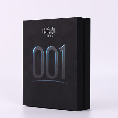 Vorzügliches Rechteck-Luxusschwarzes Matte Men Gift Boxes Lid und Basis