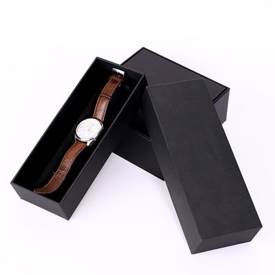 Vorzügliches Rechteck-Luxusschwarzes Matte Men Gift Boxes Lid und Basis