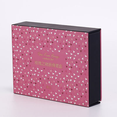 Personifizierte Folien-Geschenk-Verpackung CMYK rosa Goldpackt magnetischen Deckel ein