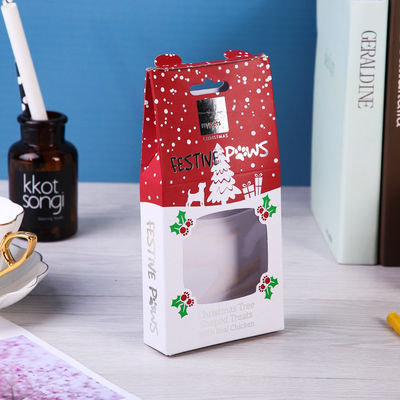 Kreative Geschenkbox-kundenspezifisches Logo des Darstellungs-Verpacken-CMYK Windowed