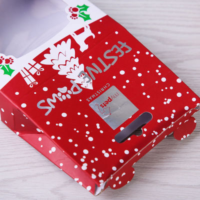 Kreative Geschenkbox-kundenspezifisches Logo des Darstellungs-Verpacken-CMYK Windowed