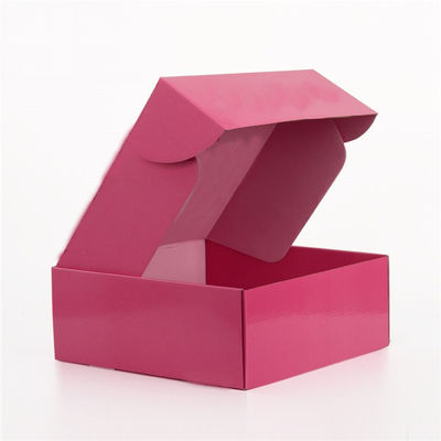 Emballage runzelte rosa Postsendung 300gsm 2mm FBB einpackt kundenspezifisches Logo