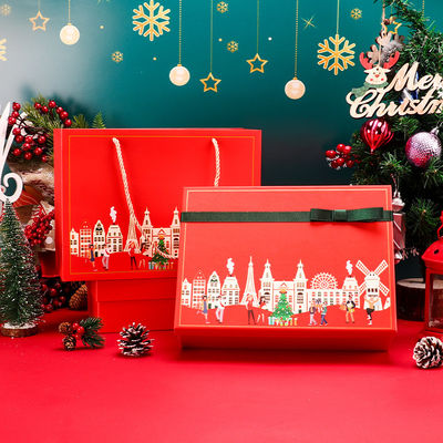 Verpackenkästen der Pappgebundenen ausgabe Weihnachtsirgendeine PMS-Farbe