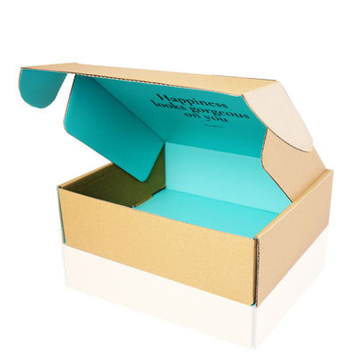 Kostüm 4 CMYK färbt aufbereiteten Verpackenkasten färbte gewölbte verschickenden Kästen