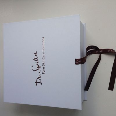 Faltbare steife Geschenkbox der Pappe1.5mm des Weihnachten900gsm voll weiß