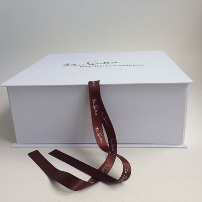 Faltbare steife Geschenkbox der Pappe1.5mm des Weihnachten900gsm voll weiß