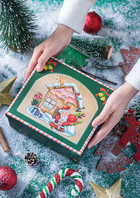Stapeln Geschenk-der ganz eigenhändig geschrieben aufbereiteten Verpackenkasten-magnetischen Schließung
