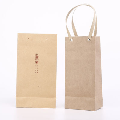 Kundenspezifischer WegwerfLogo Matt Varnish Printable Paper Bags mit Griff