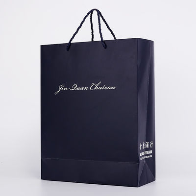 Schwarz-Farbe FSC Matte Printable Paper Bags White des maßgefertigten Kleidungsstücks