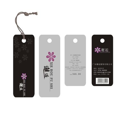 Mode faltete Kleidung dick 2mm personifizierten Hang Tag Debossing