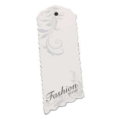 Rechteck prägeartige Pappe Debossed Logo Recycled Hang Tag 300gsm