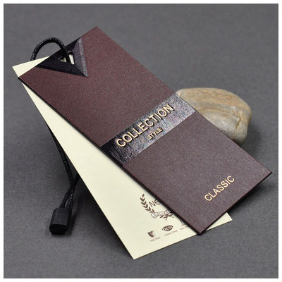 Kleiderprodukt-Schnur CMYK personifizierte Hang Tag Custom Logo