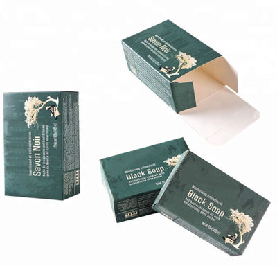 Aufbereitete Seifen-Verpackenkästen der Pappe350gsm, die Drucken prägen