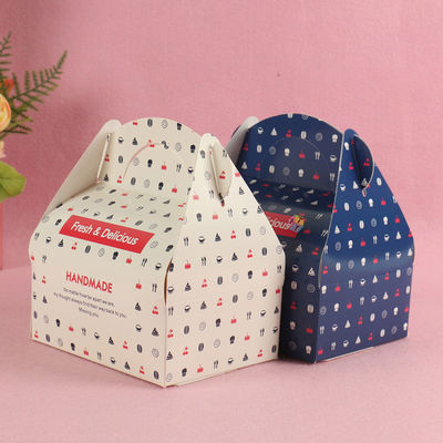 Packt das kundenspezifische Verpacken der Lebensmittel der Pappecmyk Geburtstags-Hochzeitstorte ein