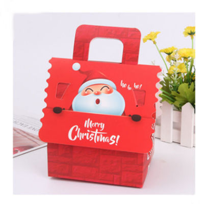 Weihnachtsgeschenk CMYK Eco freundliche Süßigkeits-Verpackenkasten mit Griff
