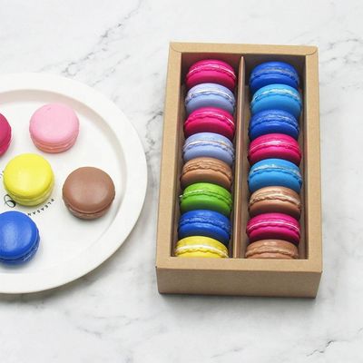 Verpacken- der Lebensmittelkästen Soems Macaron kundenspezifische mit klarem Fenster