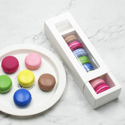 Verpacken- der Lebensmittelkästen Soems Macaron kundenspezifische mit klarem Fenster