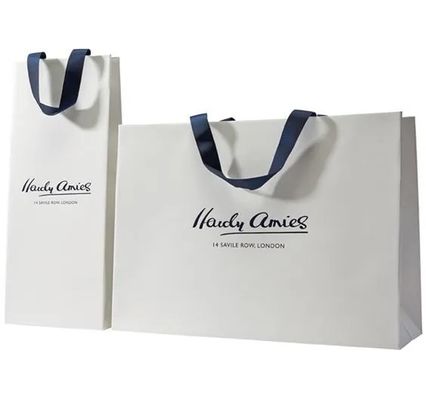Schwarz-Farbe FSC Matte Printable Paper Bags White des maßgefertigten Kleidungsstücks
