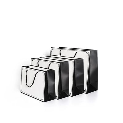 Einkaufsverpackenlamelliertes Logo C1S Art Paper Tote Bags Custom