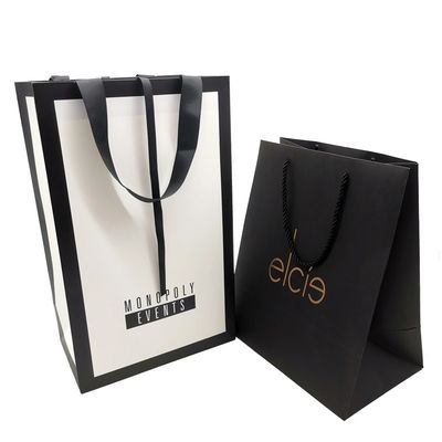 Einkaufsverpackenlamelliertes Logo C1S Art Paper Tote Bags Custom